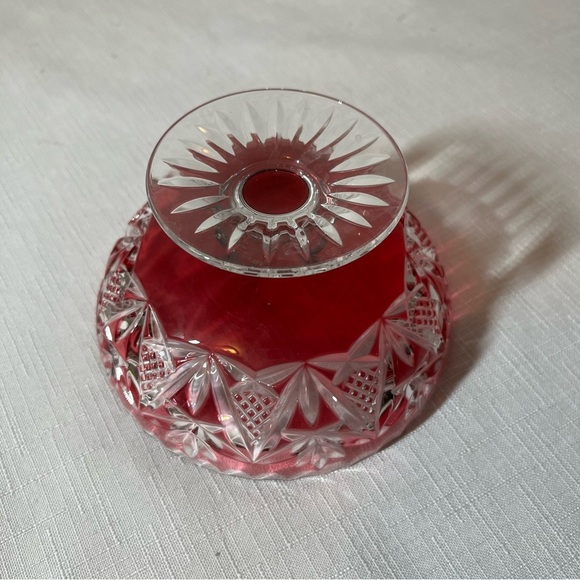 Nachtmann Lead Crystal Bowl Footed Overcatch Glass Candy Jewelry Vintage - Picture 3 of 4